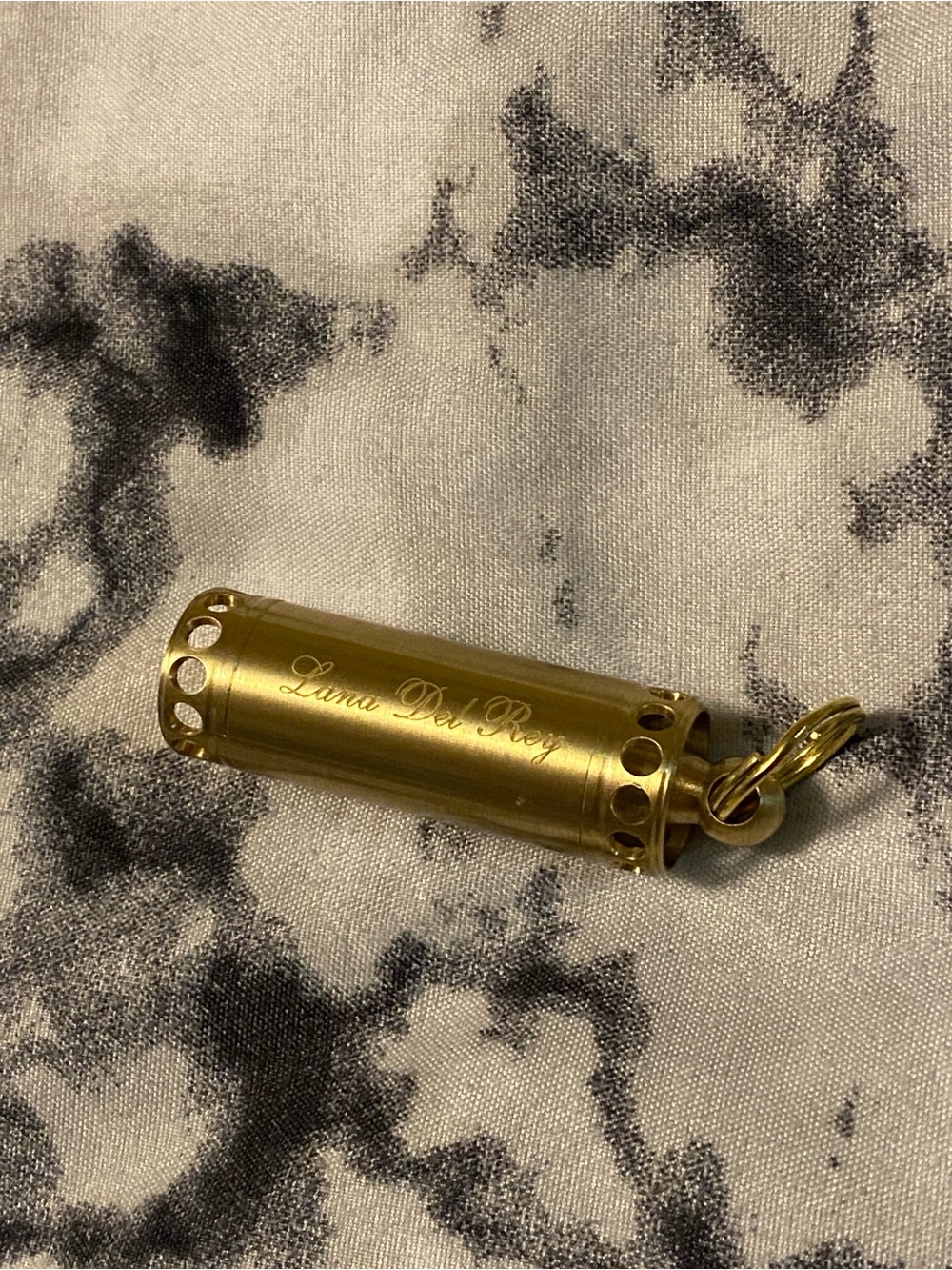 Lana Del Rey Official Brass Pill Case Keychain Merch